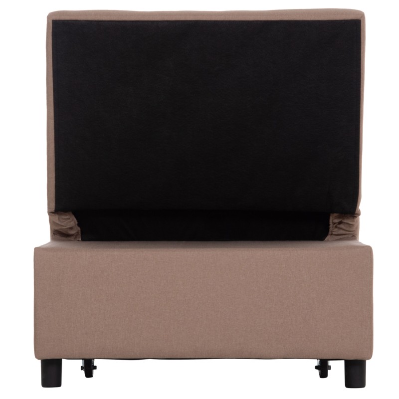 LOUNGE CHAIR-BED LIBRE FK3295.03 BEIGE FABRIC 75x106x87Hcm.