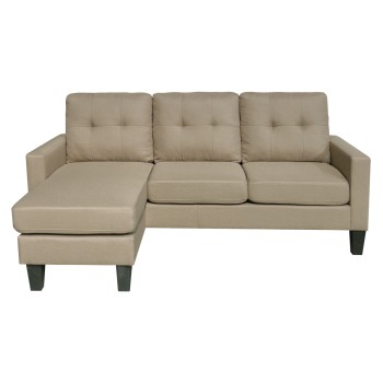 CORNER SOFA REVERSIBLE MEGGY FK3297.03 BEIGE FABRIC 184.5x129x86Hcm.