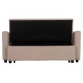 SOFA BED 2-SEATER BORG FK3289.03 BEIGE FABRIC 140x100x80Hcm. SOFA BED 2-SEATER BORG FK3289.03 BEIGE FABRIC 140x100x80Hcm.