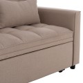 SOFA BED 2-SEATER BORG FK3289.03 BEIGE FABRIC 140x100x80Hcm. SOFA BED 2-SEATER BORG FK3289.03 BEIGE FABRIC 140x100x80Hcm.