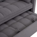 SOFA BED 2-SEATER BORG FK3289.01 GREY FABRIC 140x100x80Hcm. SOFA BED 2-SEATER BORG FK3289.01 GREY FABRIC 140x100x80Hcm.