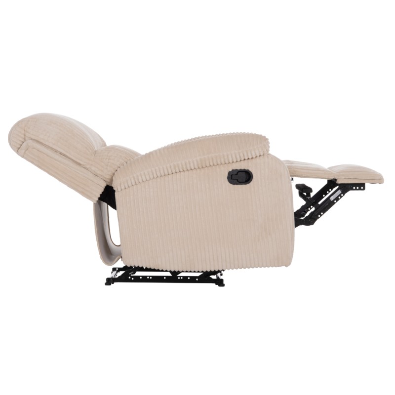 ARMCHAIR RELAX DIONI FK3296.12 BEIGE CORD FABRIC 85x90x100Hcm. ARMCHAIR RELAX DIONI FK3296.12 BEIGE CORD FABRIC 85x90x100Hcm.