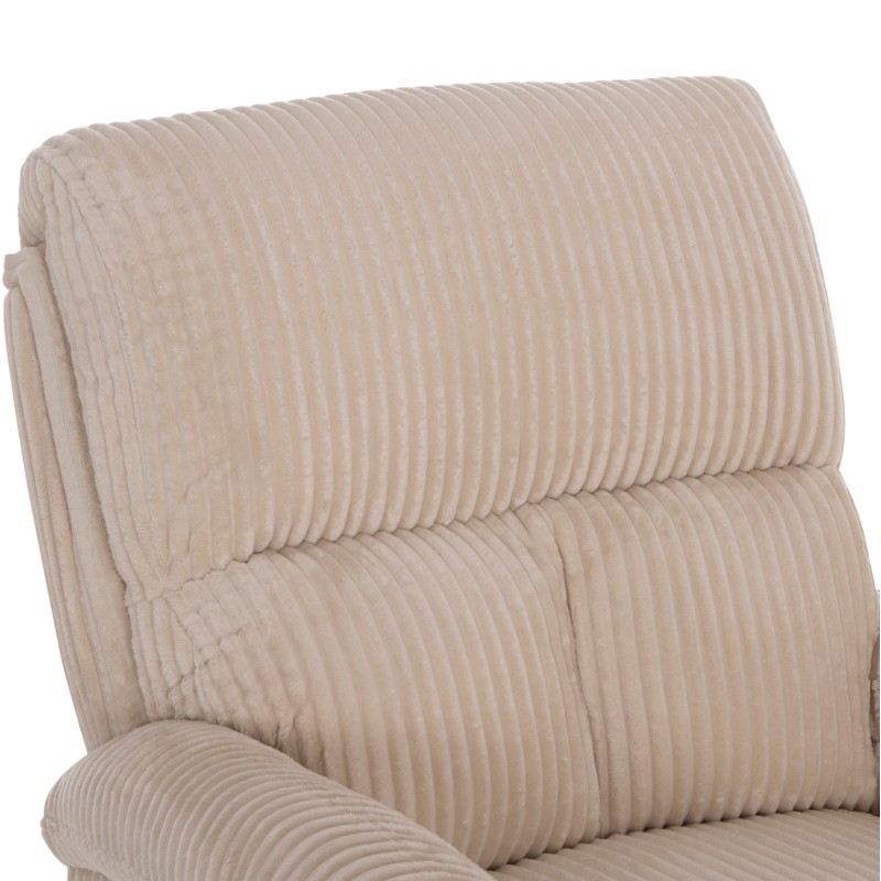 ARMCHAIR RELAX DIONI FK3296.12 BEIGE CORD FABRIC 85x90x100Hcm. ARMCHAIR RELAX DIONI FK3296.12 BEIGE CORD FABRIC 85x90x100Hcm.