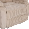 ARMCHAIR RELAX DIONI FK3296.12 BEIGE CORD FABRIC 85x90x100Hcm. ARMCHAIR RELAX DIONI FK3296.12 BEIGE CORD FABRIC 85x90x100Hcm.