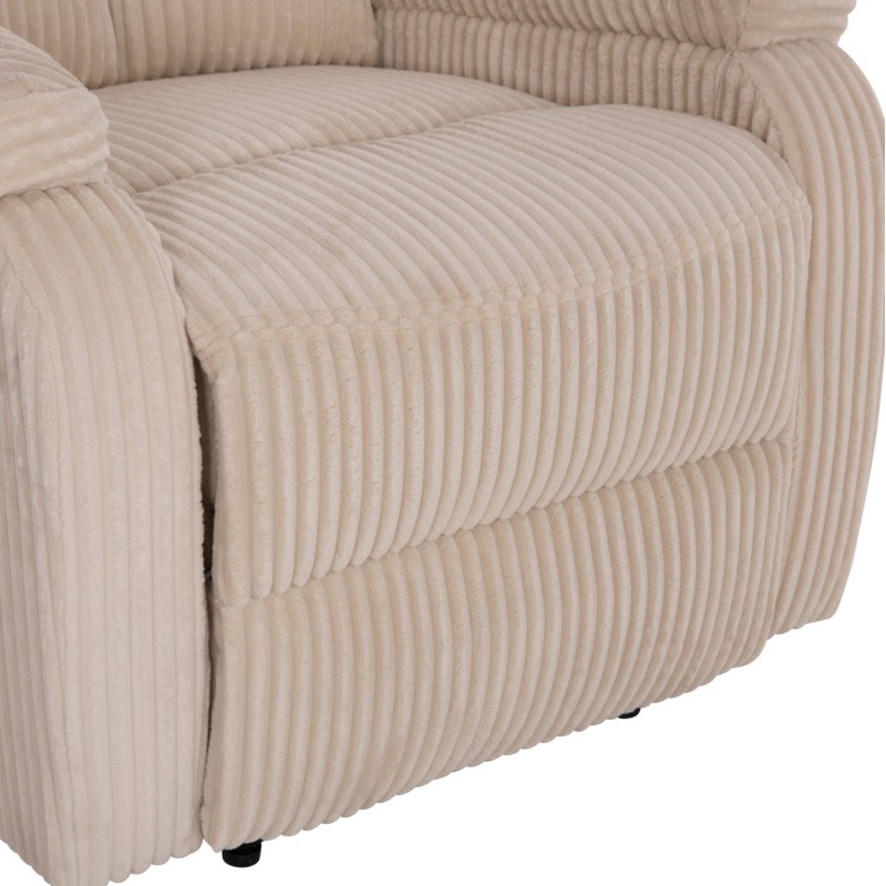 ARMCHAIR RELAX DIONI FK3296.12 BEIGE CORD FABRIC 85x90x100Hcm. ARMCHAIR RELAX DIONI FK3296.12 BEIGE CORD FABRIC 85x90x100Hcm.