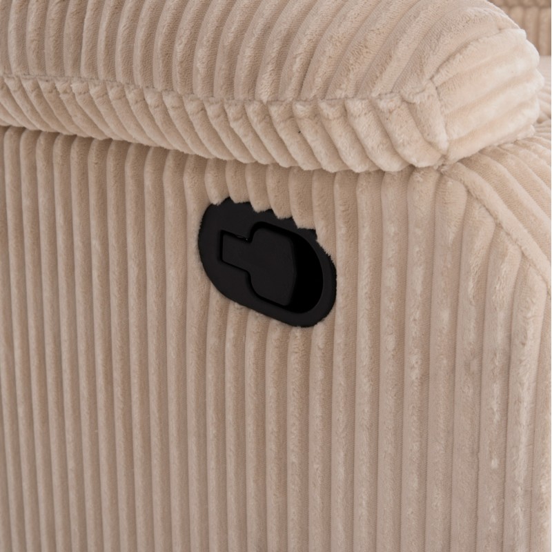 ARMCHAIR RELAX DIONI FK3296.12 BEIGE CORD FABRIC 85x90x100Hcm. ARMCHAIR RELAX DIONI FK3296.12 BEIGE CORD FABRIC 85x90x100Hcm.