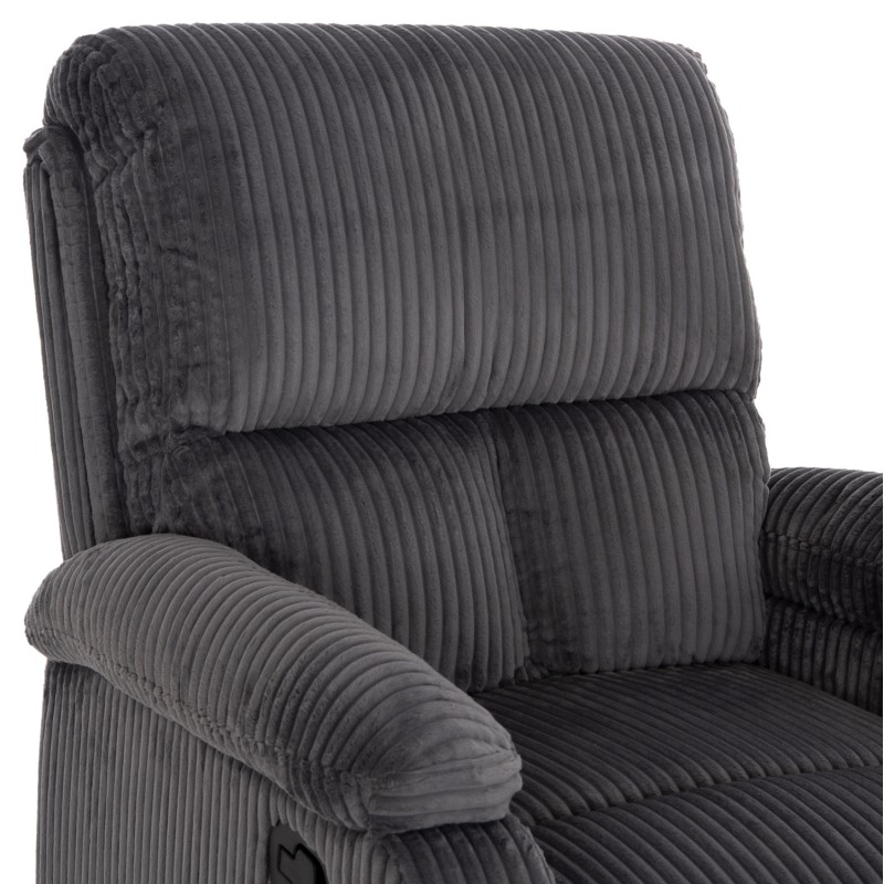 ARMCHAIR RELAX DIONI FK3296.11 GREY CORD FABRIC 85x90x100Hcm. ARMCHAIR RELAX DIONI FK3296.11 GREY CORD FABRIC 85x90x100Hcm.