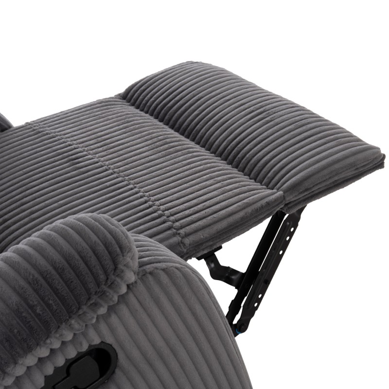 ARMCHAIR RELAX DIONI FK3296.11 GREY CORD FABRIC 85x90x100Hcm. ARMCHAIR RELAX DIONI FK3296.11 GREY CORD FABRIC 85x90x100Hcm.