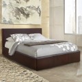 DOUBLE BED WITH MATTRESS BOBBI FK21271.02 BROWN PU WITH STORAGE SPACE--FOR 150X200cm. DOUBLE BED WITH MATTRESS BOBBI FK21271.02 BROWN PU WITH STORAGE SPACE--FOR 150X200cm.