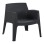 POLYPROPYLENE LOUNGE ARMCHAIR SLEEK FK6365.02 BLACK 62x68x73Hcm.