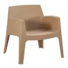 POLYPROPYLENE LOUNGE ARMCHAIR SLEEK FK6365.03 CAPPUCCINO 62x68x73Hcm.