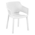 POLYPROPYLENE DINING ARMCHAIR PEGGY FK6368.01 WHITE 60x55x79Hcm. POLYPROPYLENE DINING ARMCHAIR PEGGY FK6368.01 WHITE 60x55x79Hcm.