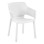 POLYPROPYLENE DINING ARMCHAIR PEGGY FK6368.01 WHITE 60x55x79Hcm.