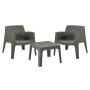 LOUNGE SET 3PCS SLEEK FK21274.05 DARK OLIVE GREEN POLYPROPYLENE