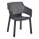 POLYPROPYLENE DINING ARMCHAIR PEGGY FK6368.02 BLACK 60x55x79Hcm.