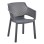 POLYPROPYLENE DINING ARMCHAIR PEGGY FK6368.10 GREY 60x55x79Hcm.