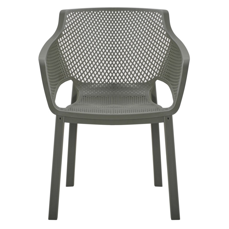 POLYPROPYLENE DINING ARMCHAIR PEGGY FK6368.05 DARK OLIVE GREEN 60x55x79Hcm. POLYPROPYLENE DINING ARMCHAIR PEGGY FK6368.05 DARK OLIVE GREEN 60x55x79Hcm.