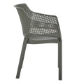 POLYPROPYLENE DINING ARMCHAIR PEGGY FK6368.05 DARK OLIVE GREEN 60x55x79Hcm. POLYPROPYLENE DINING ARMCHAIR PEGGY FK6368.05 DARK OLIVE GREEN 60x55x79Hcm.