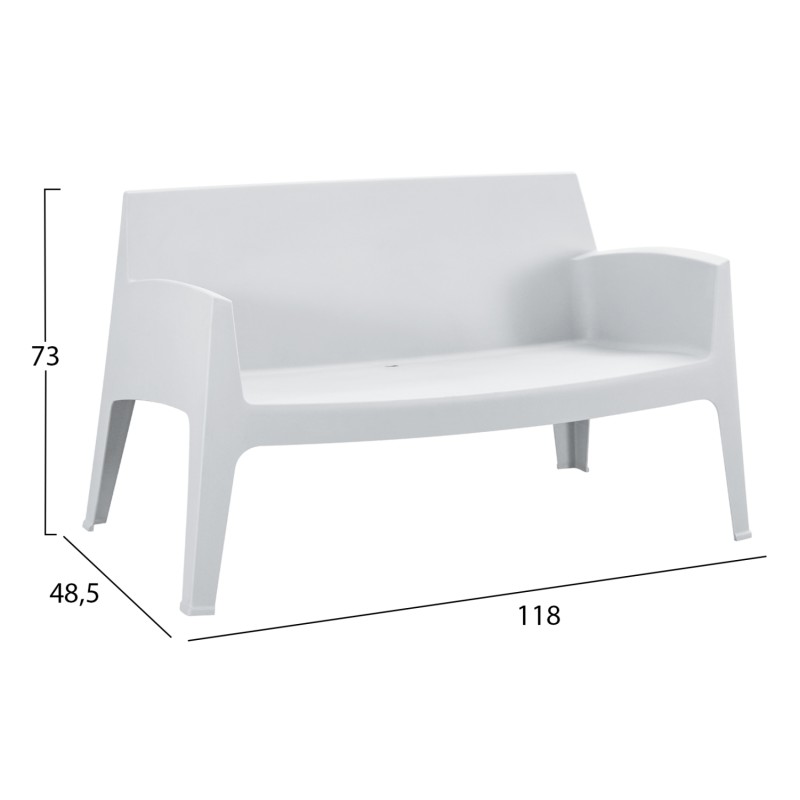 LOUNGE SET 4PCS SLEEK FK21275.01 POLYPROPYLENE IN WHITE LOUNGE SET 4PCS SLEEK FK21275.01 POLYPROPYLENE IN WHITE