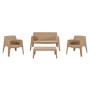 LOUNGE SET 4PCS SLEEK FK21275.03 POLYPROPYLENE IN CAPPUCCINO