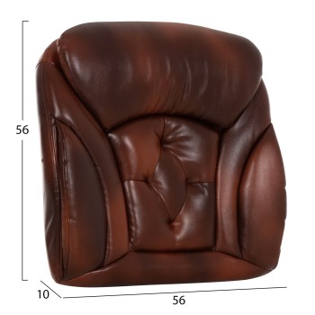 REPLACEMENT SEAT FOR OFFICE CHAIR FK1099.09 BROWN PU 56x10(thickness)x56cm.