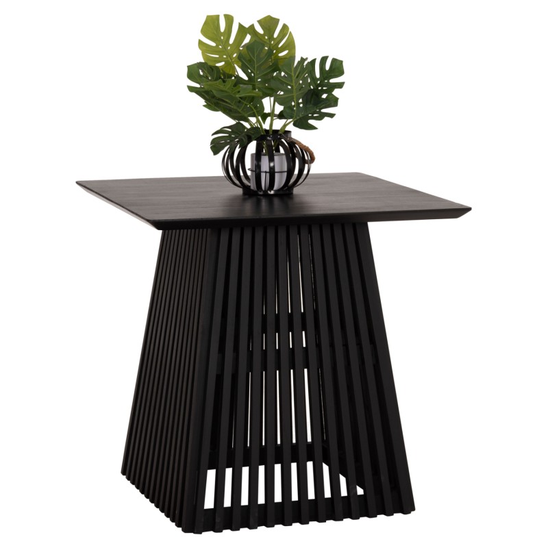 DINING TABLE SQUARE FRANTZ FK9458.02 MINDI WOOD IN BLACK 80x80x78Hcm.