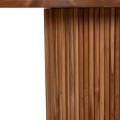 DINING TABLE ROUND RODER FK9896 TEAK WOOD- 3cm thick top-  Φ130x79.5Hcm.