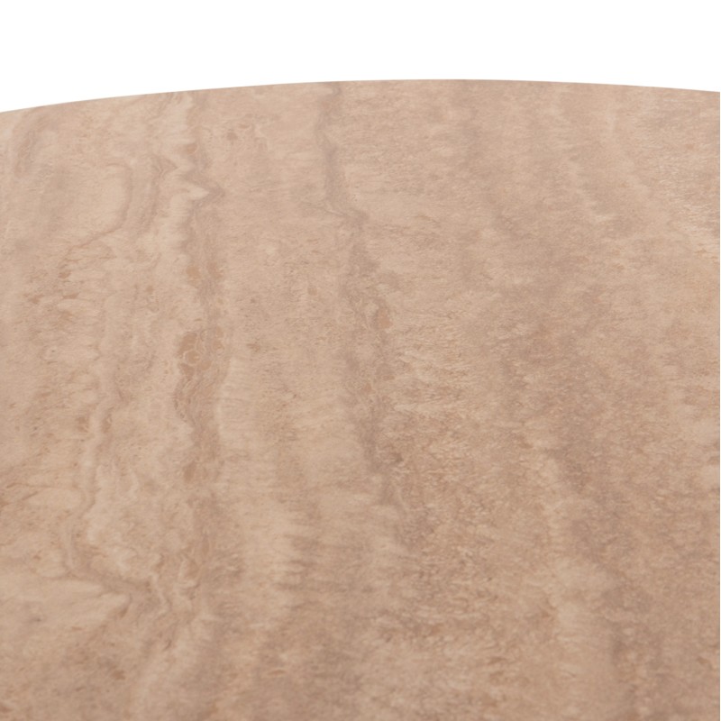 DINING TABLE ROUND SKY FK18331 CERAMIC TOP IN TRAVERTINE STONE LOOK Φ120x76Hcm. DINING TABLE ROUND SKY FK18331 CERAMIC TOP IN TRAVERTINE STONE LOOK Φ120x76Hcm.