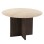 DINING TABLE ROUND SKY FK18331 CERAMIC TOP IN TRAVERTINE STONE LOOK Φ120x76Hcm.