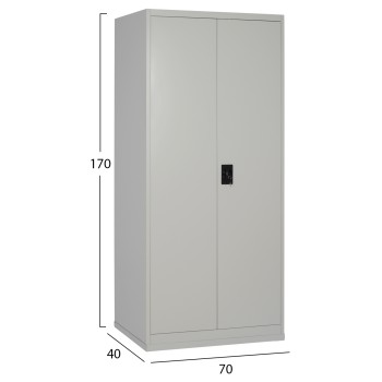 CLOSET 2-LEAF METAL HRONDA FK5748.21 WITH 3 SHELVES & KEYLOCK 70x40x170Hcm. CLOSET 2-LEAF METAL HRONDA FK5748.21 WITH 3 SHELVES & KEYLOCK 70x40x170Hcm.