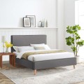 BED WITH MATTRESS INDRA FK21280.01 GREY FABRIC--FOR MATTRESS 160x200cm BED WITH MATTRESS INDRA FK21280.01 GREY FABRIC--FOR MATTRESS 160x200cm