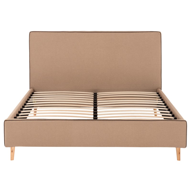 BED WITH MATTRESS INDRA FK21280.02 BEIGE FABRIC--FOR MATTRESS 160x200cm BED WITH MATTRESS INDRA FK21280.02 BEIGE FABRIC--FOR MATTRESS 160x200cm