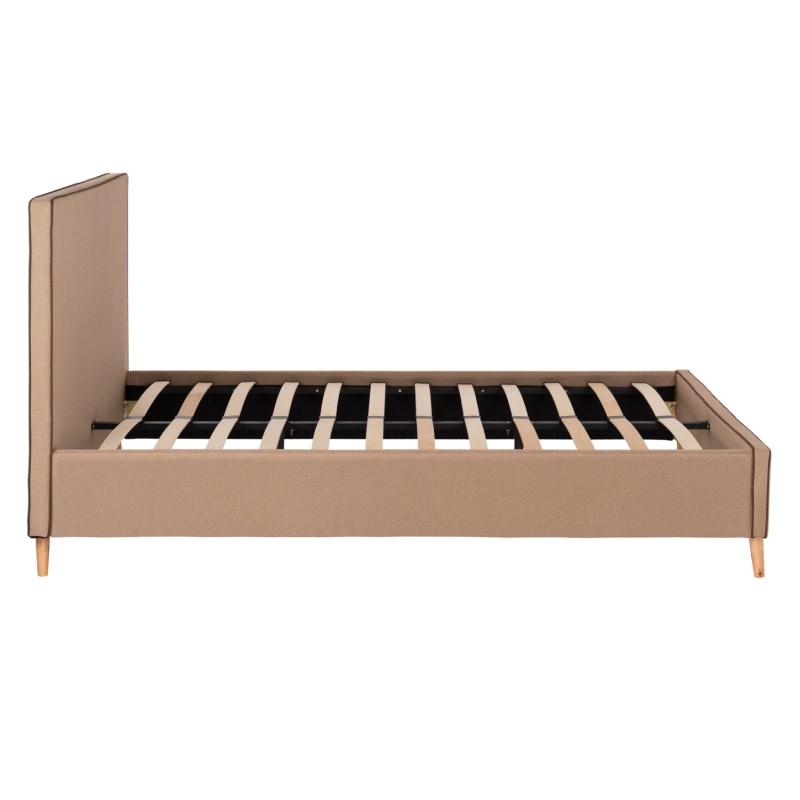 BED WITH MATTRESS INDRA FK21280.02 BEIGE FABRIC--FOR MATTRESS 160x200cm BED WITH MATTRESS INDRA FK21280.02 BEIGE FABRIC--FOR MATTRESS 160x200cm