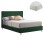 BED WITH MATTRESS INDRA FK21280.04 CYPRESS GREEN VELVET--FOR MATTRESS 160x200cm