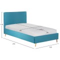 BED WITH MATTRESS MAYLIN FK21281.02 TURQUOISE (BLUE-GREEN) VELVET--FOR MATTRESS 120x200cm BED WITH MATTRESS MAYLIN FK21281.02 TURQUOISE (BLUE-GREEN) VELVET--FOR MATTRESS 120x200cm