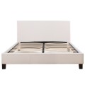 BED WITH MATTRESS BECCA FK21283.01 WHITE PU--FOR MATTRESS 150x200cm BED WITH MATTRESS BECCA FK21283.01 WHITE PU--FOR MATTRESS 150x200cm