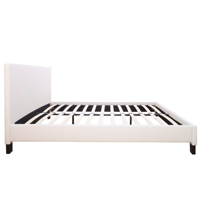 BED WITH MATTRESS BECCA FK21283.01 WHITE PU--FOR MATTRESS 150x200cm BED WITH MATTRESS BECCA FK21283.01 WHITE PU--FOR MATTRESS 150x200cm