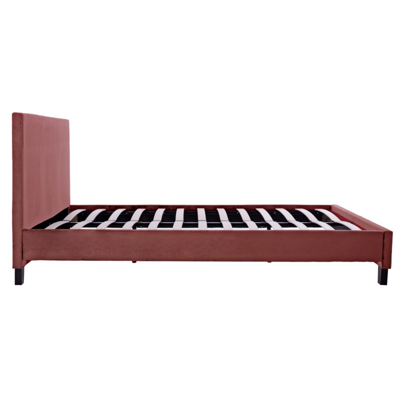 BED WITH MATTRESS BECCA FK21283.05 DUSTY PINK VELVET--FOR MATTRESS 150x200cm BED WITH MATTRESS BECCA FK21283.05 DUSTY PINK VELVET--FOR MATTRESS 150x200cm