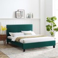BED WITH MATTRESS BECCA FK21283.06 CYPRESS GREEN VELVET--FOR MATTRESS 150x200cm BED WITH MATTRESS BECCA FK21283.06 CYPRESS GREEN VELVET--FOR MATTRESS 150x200cm