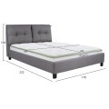 BED WITH MATTRESS BILLIE FK21284.03 GREY FABRIC--FOR MATTRESS 160x200cm BED WITH MATTRESS BILLIE FK21284.03 GREY FABRIC--FOR MATTRESS 160x200cm