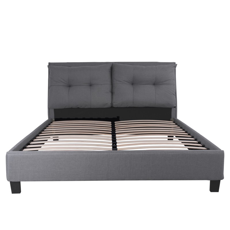 BED WITH MATTRESS BILLIE FK21284.03 GREY FABRIC--FOR MATTRESS 160x200cm BED WITH MATTRESS BILLIE FK21284.03 GREY FABRIC--FOR MATTRESS 160x200cm