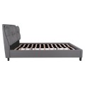 BED WITH MATTRESS BILLIE FK21284.03 GREY FABRIC--FOR MATTRESS 160x200cm BED WITH MATTRESS BILLIE FK21284.03 GREY FABRIC--FOR MATTRESS 160x200cm