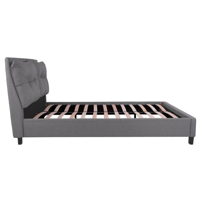 BED WITH MATTRESS BILLIE FK21284.03 GREY FABRIC--FOR MATTRESS 160x200cm BED WITH MATTRESS BILLIE FK21284.03 GREY FABRIC--FOR MATTRESS 160x200cm