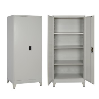 CLOSET 2-LEAF METAL HRONDA FK21287.01 WITH 3 SHELVES-KEYLOCK & LEGS 70x40x180Hcm.
