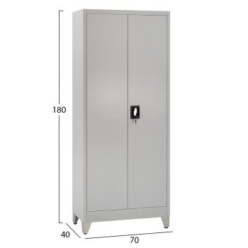 CLOSET 2-LEAF METAL HRONDA FK21287.02 WITH DIVIDER-KEYLOCK & LEGS 70x40x180Hcm. CLOSET 2-LEAF METAL HRONDA FK21287.02 WITH DIVIDER-KEYLOCK & LEGS 70x40x180Hcm.