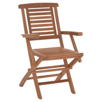 DINING CHAIR FOLDABLE CRANDER FK6377 TEAK WOOD 53x63x90Hcm.