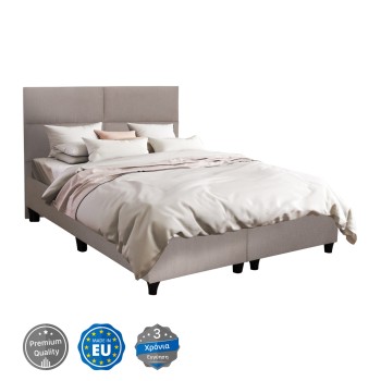 BED MILO FK616.32 BEIGE FABRIC- FOR MATTRESS 160x200cm