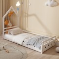 BED WITH MATTRESS HOUSER FK21301 PINE WOOD IN WHITE COLOR--MATTRESS 90x190cm BED WITH MATTRESS HOUSER FK21301 PINE WOOD IN WHITE COLOR--MATTRESS 90x190cm
