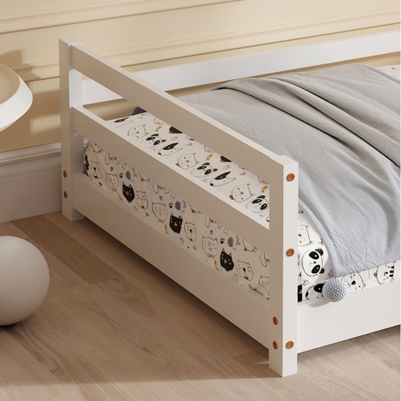 BED WITH MATTRESS HOUSER FK21301 PINE WOOD IN WHITE COLOR--MATTRESS 90x190cm BED WITH MATTRESS HOUSER FK21301 PINE WOOD IN WHITE COLOR--MATTRESS 90x190cm
