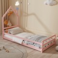 BED WITH MATTRESS HOUSER FK21301.02 PINE WOOD IN PINK COLOR--MATTRESS 90x190cm BED WITH MATTRESS HOUSER FK21301.02 PINE WOOD IN PINK COLOR--MATTRESS 90x190cm